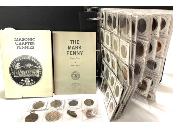 (301) VINTAGE MASONIC CHAPTER PENNIES, ETC