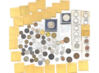 GROUP OF ENGLISH AND CANADIAN COINS