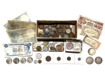 GROUP OF VINTAGE U.S. FOREIGN COINS