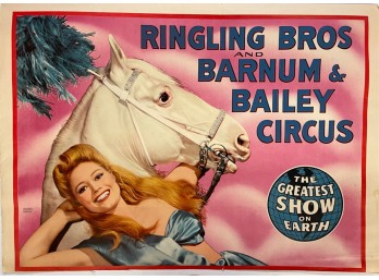 C1940 RINGLING BROTHERS BARNUM and BAILEY POSTER