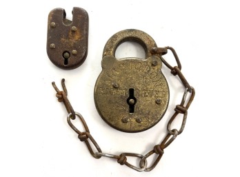 (2) VINTAGE PADLOCKS