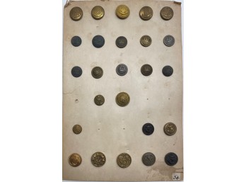 (25) VINTAGE GERMAN WWI AND OTHER UNIFORM BUTTONS