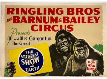 C1943 RINGLING BROTHERS BARNUM and BAILEY POSTER