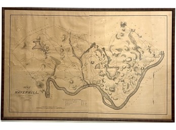 RARE 1832 MAP OF HAVERHILL, MA