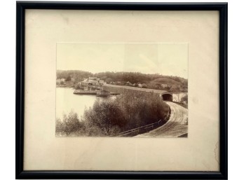 PRE 1890 PHOTO OF ROCKS VILLAGE & BRIDGE HAVERHILL