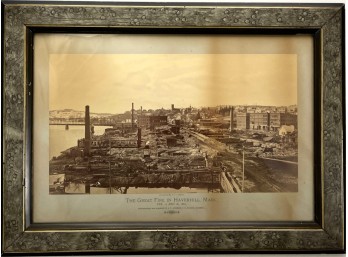 1882 HAVERHILL, MA GREAT FIRE PHOTO