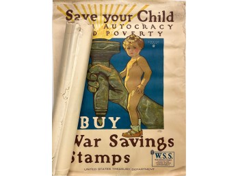 (20) VINTAGE WWI SAVE YOUR CHILD POSTERS