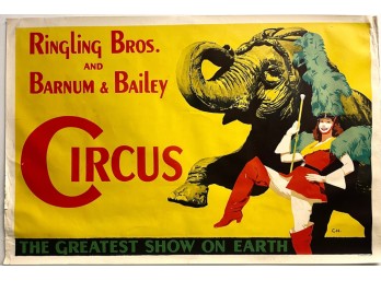 C1940 RINGLING BROS and BARNUM and BAILEY POSTER