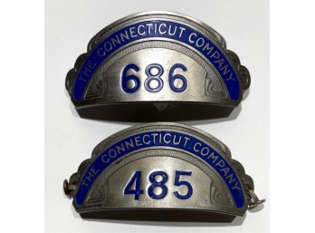 (2)VINTAGE METAL THE CONNECTICUT COMPANY RAILWAY H