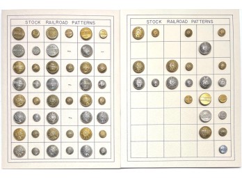 (67) STOCK RAILROAD PATTERN UNIFORM BUTTONS