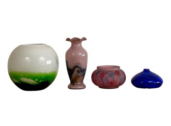 (4) PIECES Of ART GLASS