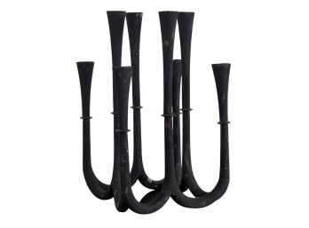 1960s DANSK JENS QUISTGAARD CAST IRON CANDELABRA