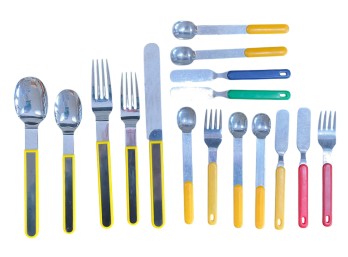 CROWN CORNING PLASTIC & STAINLESS FLATWARE