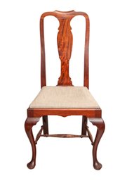 (19th C) QUEEN ANNE STYLE SIDE CHAIR