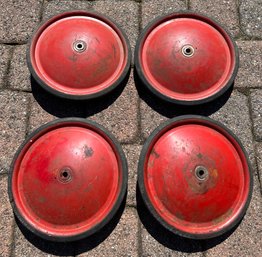 (4) 1950's VINTAGE OFFICIAL SOAP BOX DERBY WHEELS