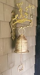 DECORATIVE CAST IRON HANGING BELL