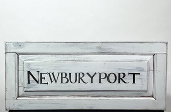 DECORATIVE HAND PAINTED 'NEWBURYPORT' SIGN