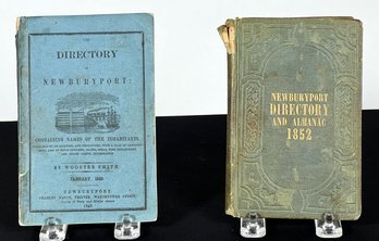 1849 FIRST EDITION & 1852 NEWBURYPORT DIRECTORIES