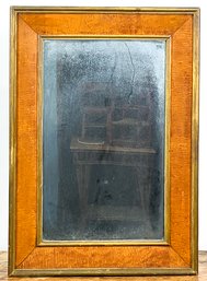 (19th C) TIGER MAPLE LOOKING GLASS