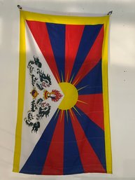 (2) TIBETAN FLAGS