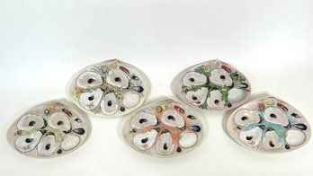 (5) UNION PORCELAIN WORKS OYSTER TRAYS