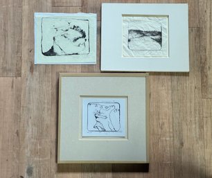 (3) PENCIL SIGNED ENGRAVINGS