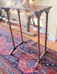 ANTIQUE TURNED LEG STAND
