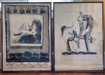 PAIR ARTISTS SIGNED PRINTS