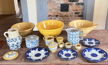 GENEROUS GROUPING MISC EARTHENWARE W ISSUES