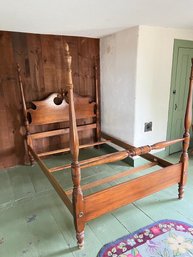 FOUR POSTER MAHOGANY FULL SIZE BED FRAME