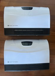 (2) HEATSTORM WALL MOUNTED SPACE HEATERS