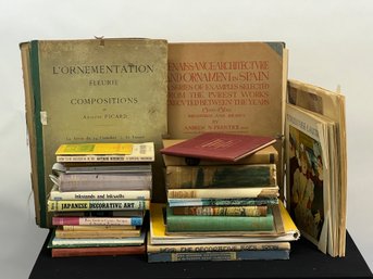 MISCELLANEOUS GROUPING Of REFERENCE BOOKS  & PRINTS