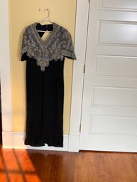 VINTAGE BEADWORK LADIES EVENING DRESS