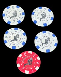 CABERET OF PEABODY POKER CHIPS