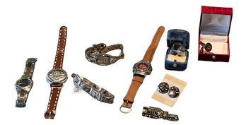 GROUP OF COSTUME JEWELRY And WATCHES