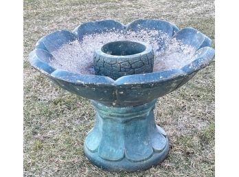 VINTAGE HENRI STUDIOS BIRD BATH/PLANTER