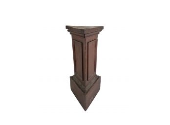 AMERICAN VICTORIAN BLACK WALNUT TRIANGULAR PEDESTAL