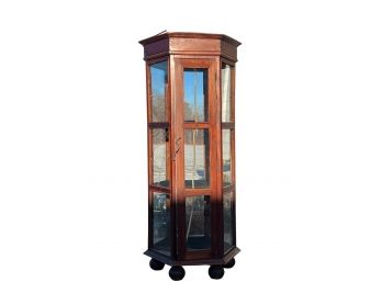 MAHOGANY DISPLAY CABINET