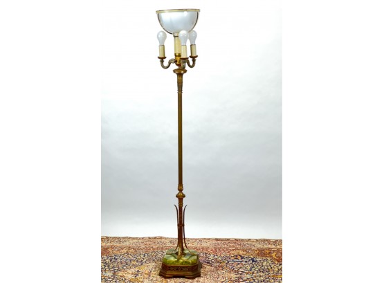 (4) LIGHT TORCHIERE with ONYX BASE