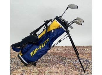 CHILD'S TOP FLITE GOLF BAG w CONTENTS