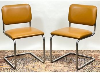 PAIR MARCEL BREUER FOR KNOLL CESCA CHAIRS