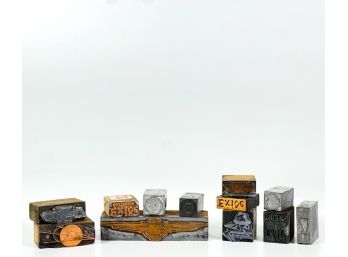 GROUP VINTAGE AUTOMOTIVE PRINTING BLOCKS