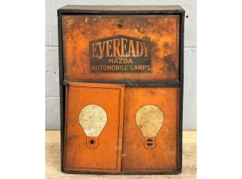 EVEREADY MAZDA AUTO LAMPS TIN LITHO DISPLAY