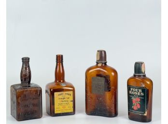 (2) MOUNT VERNON & (2) FOUR ROSES WHISKEY BOTTLES