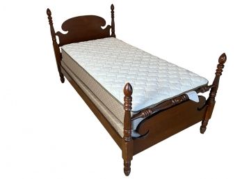 MAHOGANY TWIN-SIZE BED