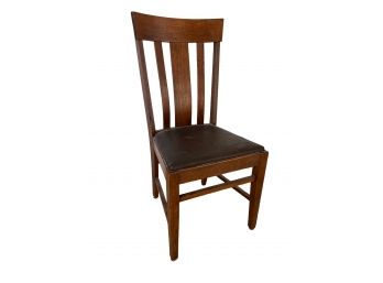 ARTS & CRAFTS OAK SIDE CHAIR