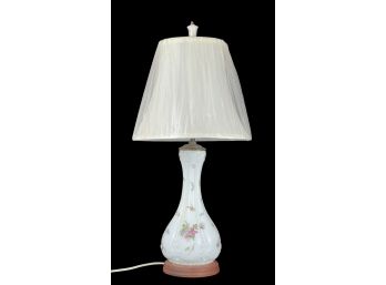 MILK GLASS TABLE LAMP