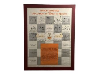 1932 WOMEN'S BUREAU FRAMED BROADSIDE