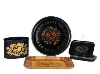 TOLEWARE TRAYS & CONTAINER