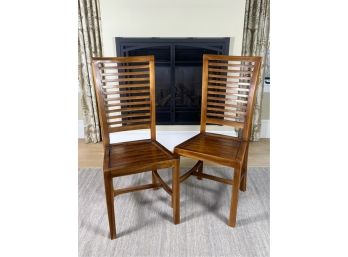 (2) CONTEMPORARY SIDE CHAIRS
